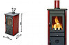 Печь-камин MBS Vesta Eco бордовая, фото 2