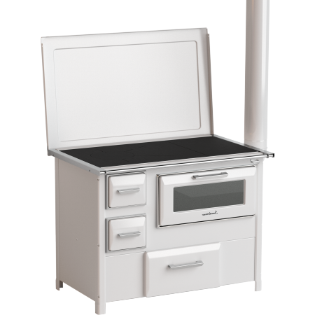 Плита на дровах Smederevac MBS 9 New Line (с крышкой) белая