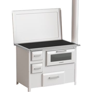 Плита на дровах Smederevac MBS 9 New Line (с крышкой) белая, фото 2