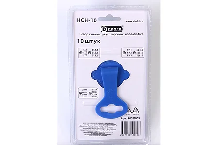 Набор сменных бит-насадок 10 штук, ДИОЛД НСН-10 (90023003), фото 2