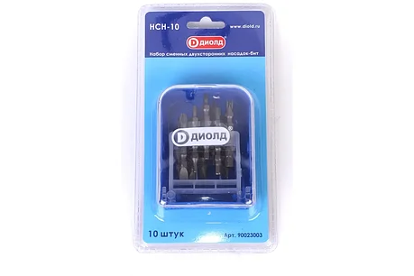 Набор сменных бит-насадок 10 штук, ДИОЛД НСН-10 (90023003), фото 2