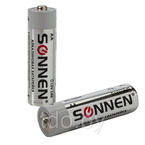 Батарейки 4 шт, SONNEN Alkaline, AA LR6