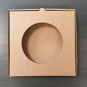 Коробка для тарелки 210х210х30  с круг. отверстием