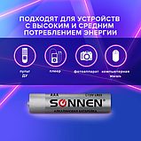 Батарейки 5 шт., SONNEN Alkaline, AAA LR03, фото 4