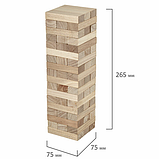 Игра настольная "БАШНЯ", 54 деревянных блока, BRAUBERG HOBBY, 665492, фото 7