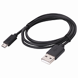 Кабель USB 2.0-micro USB, 1 м, SONNEN, медь, для передачи данных и зарядки, черный, 513115, фото 3