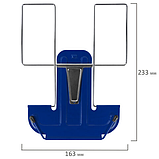 Подставка для книг и учебников BRAUBERG LINE, металлическая, синяя, европодвес, 237966, фото 6