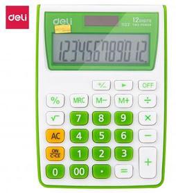 Калькулятор DELI E1122/GRN, 12-разрядный, зеленый