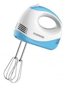Миксер STARWIND SHM-261, ручной, белый и голубой