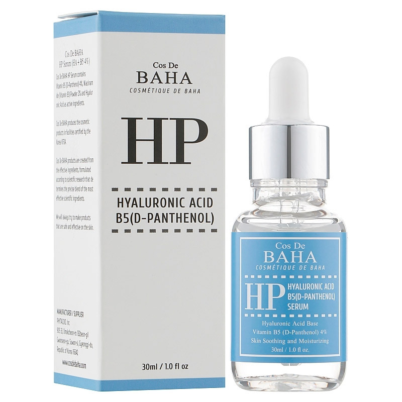 Сыворотка с гиалуроновой кислотой и пантенолом Cos De BAHA Hyaluronic Acid B5 (D-Panthenol) Serum 30мл