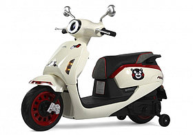 Детский электромотоцикл RiverToys Z555ZZ (бежевый)