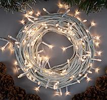 Гирлянда Нить 20м 200LED свечение тёплое белое