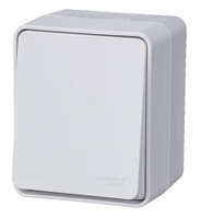 AtlasDesign Profi54 О/У 1-клавишный ПЕРЕКЛЮЧАТЕЛЬ 10 АХ, БЕЛЫЙ