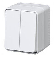 AtlasDesign Profi54 О/У 2-клавишный ВЫКЛЮЧАТЕЛЬ 10 АХ, БЕЛЫЙ