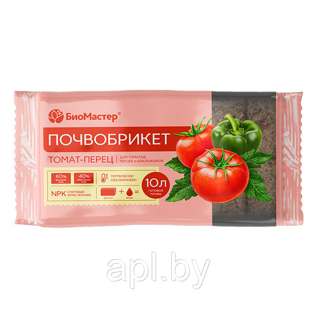 Почвобрикет Томат и перец 10л