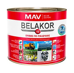 Грунт-эмаль BELAKOR 15 быстросохн. RAL 5012 голубой мат. 2,4 л (2,2 кг), фото 2