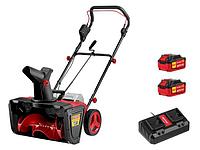 Аккум. снегоуборщик WORTEX CST 5036 в кор. ALL1 SET XLT БЕСЩЕТ., 36 В, ширина 50 см (2х4 Ач акб, 2 с