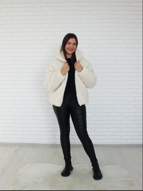 Куртка женская из овечьей шерсти - фото 4 - id-p234342753