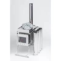 Печь-камин ИНВЕНТ большая 610х350х410 со стационарными экранами