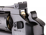 Пневматический револьвер Gletcher SW R8 Black, фото 3