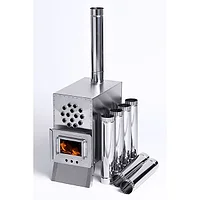 Теплообменник дровяной для палатки Вектор-ВД 400х200х380 с вентилятором