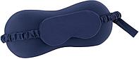 Подушка для путешествий Arya Memory Foam 8680943224279 (синий, с маской для глаз)
