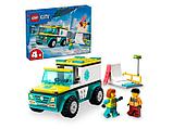 Конструктор LEGO City 60403 Скорая помощь и сноубордист, фото 4