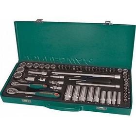 Набор стандартных и глубоких торцевых головок 1/4" и 3/8"DR 4-24 мм Jonnesway S04H3157S