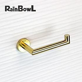 Держатель туалетной бумаги без крышки золото матовое Rainbowl 2241-1G