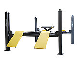 Подъемник четырехстоечный г/п 4000 кг. платформы для сход-развала KraftWell арт. KRW4WL с траверсой, фото 4