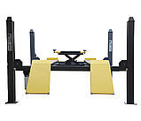 Подъемник четырехстоечный г/п 4000 кг. платформы для сход-развала KraftWell арт. KRW4WL с траверсой, фото 3