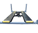 Подъемник четырехстоечный г/п 4000 кг. платформы для сход-развала KraftWell арт. KRW4WL с траверсой, фото 6