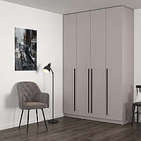 Шкаф распашной 67.09 "Брандо" (4-х дв.) (h2480) (фасад: ЛДСП кашемир) Олмеко