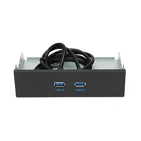 Планка USB 3.0 на переднюю панель 5.25" Gembird, 2 порта USB (FP5.25-USB3-2A)