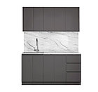 Кухня "Мэри" 1,6/3м (графит серый) Артем-Мебель, фото 2