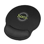 Коврик для мыши Игровой Hoco GM30 Black с поддержкой запястья 230х215х20мм, силикон+ ткань+резина
