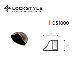 Дверной ограничитель SYSTEM DS1000 NBM (матовый никель), фото 2