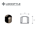 Дверной ограничитель SYSTEM DS1005 GL (глянцевое золото), фото 2
