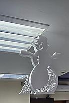 Новогодний снеговик, украшение из пенопласта, фото 2