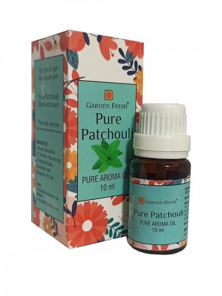 Ароматическое масло Чистый Пачули Garden Fresh Pure Patchouli Индия, 10мл