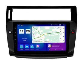 Магнитола для Citroen C4 2004-2010 (черный цвет) Parafar на Андроид 13.0  (2/32Gb + 4G)