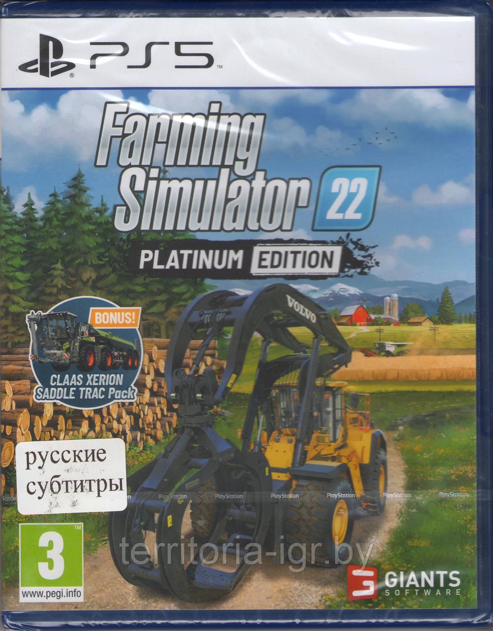 Farming Simulator 22 Platinum Edition PS5 (Русские субтитры)