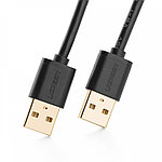 Кабель USB 2.0 шт. USB - шт. USB 1.5м UGREEN US102 черный 10310