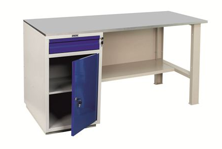 Верстак однотумбовый WD-2 без экрана; ШxВxГ 1600x866х700 мм;