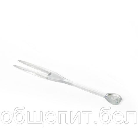 Вилочка фуршетная, пластик, 8 см, 50 шт/уп