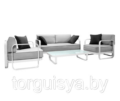 Комплект садовой мебели MARBELLA с подушками, стол, диван, 2 стула 13613 - фото 1 - id-p34618223