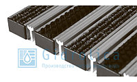 Придверные решётки Gidrolica® Step текстиль/щётка/скребок 390×590 арт 30234