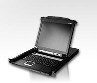 КВМ консоль ATEN CL5716M-ATA-RG 17.3" 16-Port PS/2-USB VGA Single Rail LCD KVM Switch