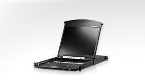 КВМ консоль ATEN 19" 1-Local/Remote Share Access 8-Port Multi-Interface Cat 5 Dual Rail LCD KVM over IP switch