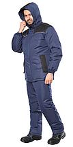 Костюм СИРИУС-КОМФОРТ зимний, куртка, брюки, синий с чёрным, фото 2